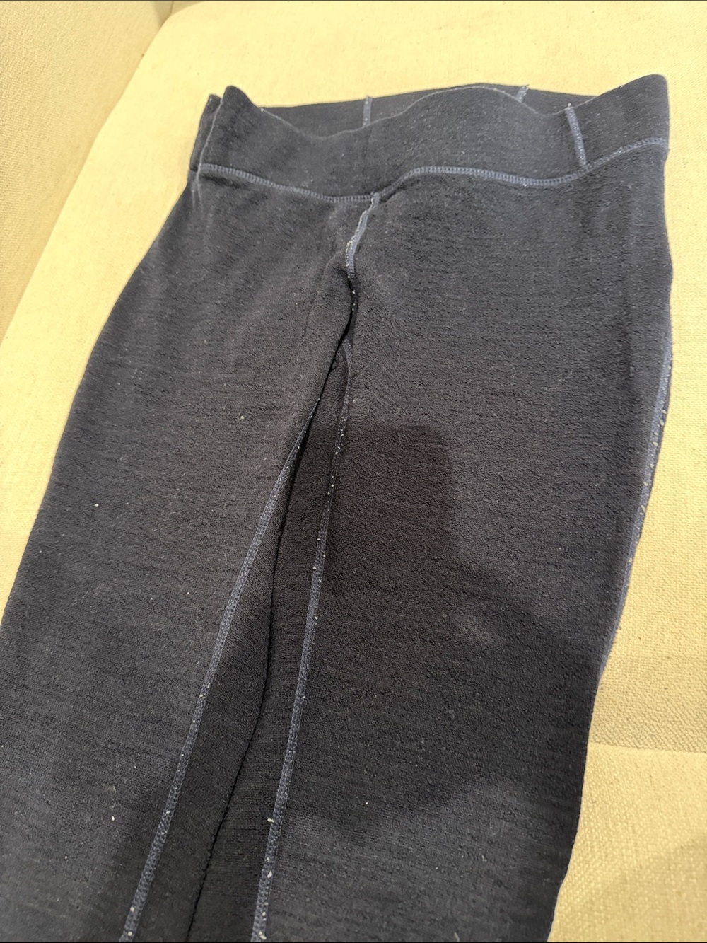 Women’s ibex wool leggings navy blue size small